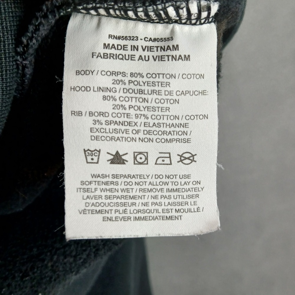 Air Jordan Mens Hoodie XL Black Cotton Lined Sorry For Your Loss Flower Warmth - Picture 5 of 12